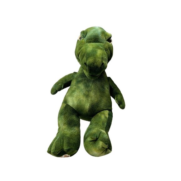 Build-A-Bear Workshop Green T-Rex Dinosaur 16" Plush Puppet BABW - Picture 2 of 7